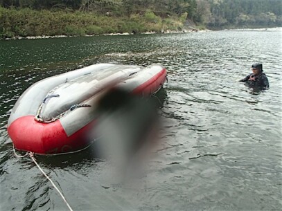 試験練習ラフティング