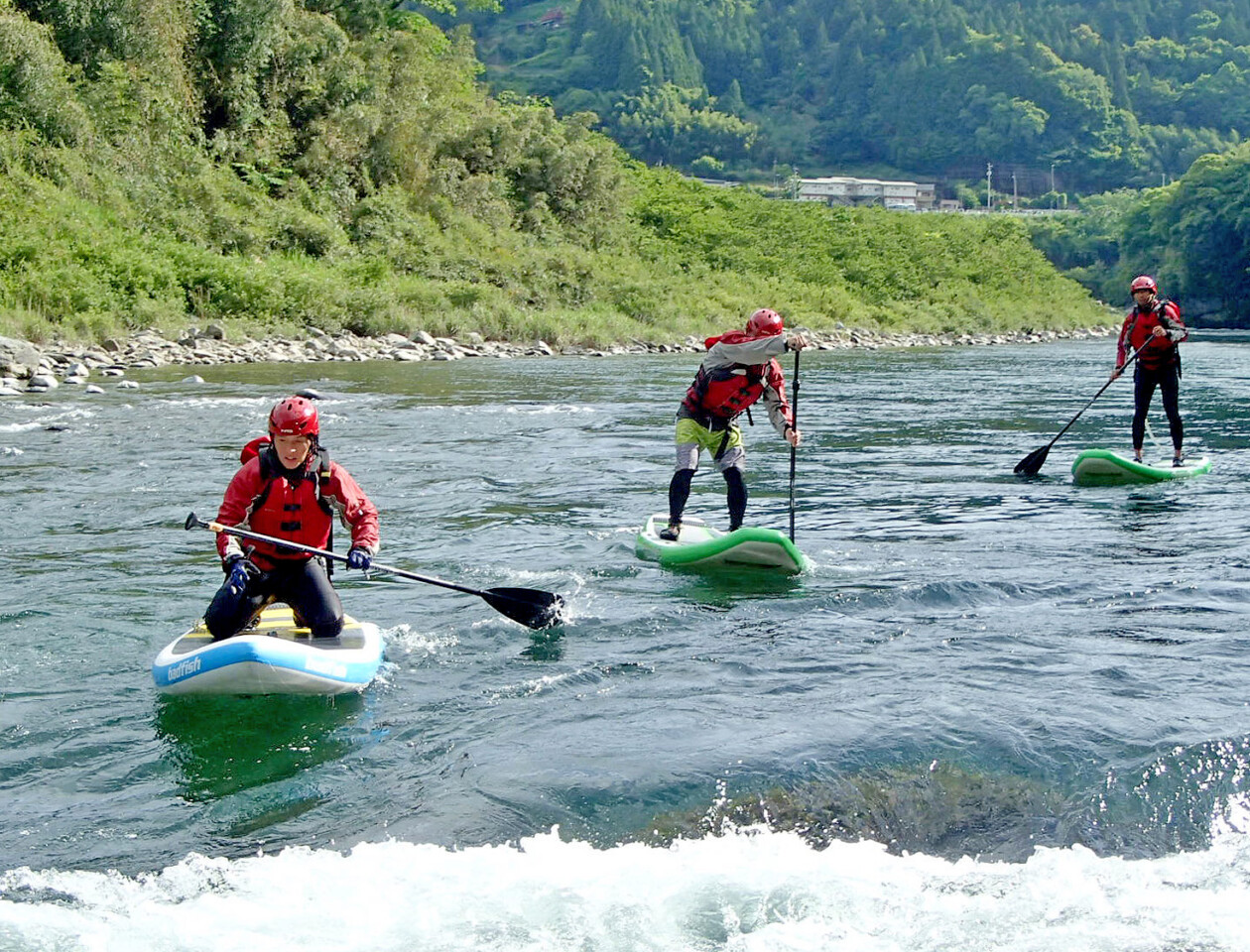 高知 吉野川 アクティビティ SUP 　ツーリング　川下り