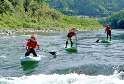 高知 吉野川 アクティビティ SUP 　ツーリング　川下り