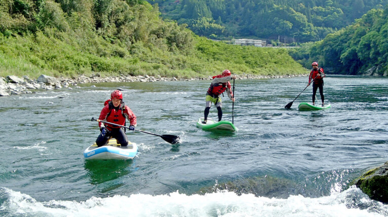 高知 吉野川 アクティビティ SUP 　ツーリング　川下り
