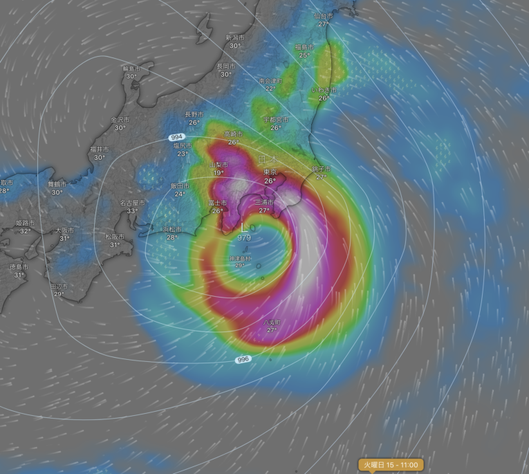 台風7号進路