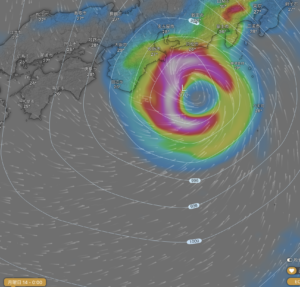 台風7号進路