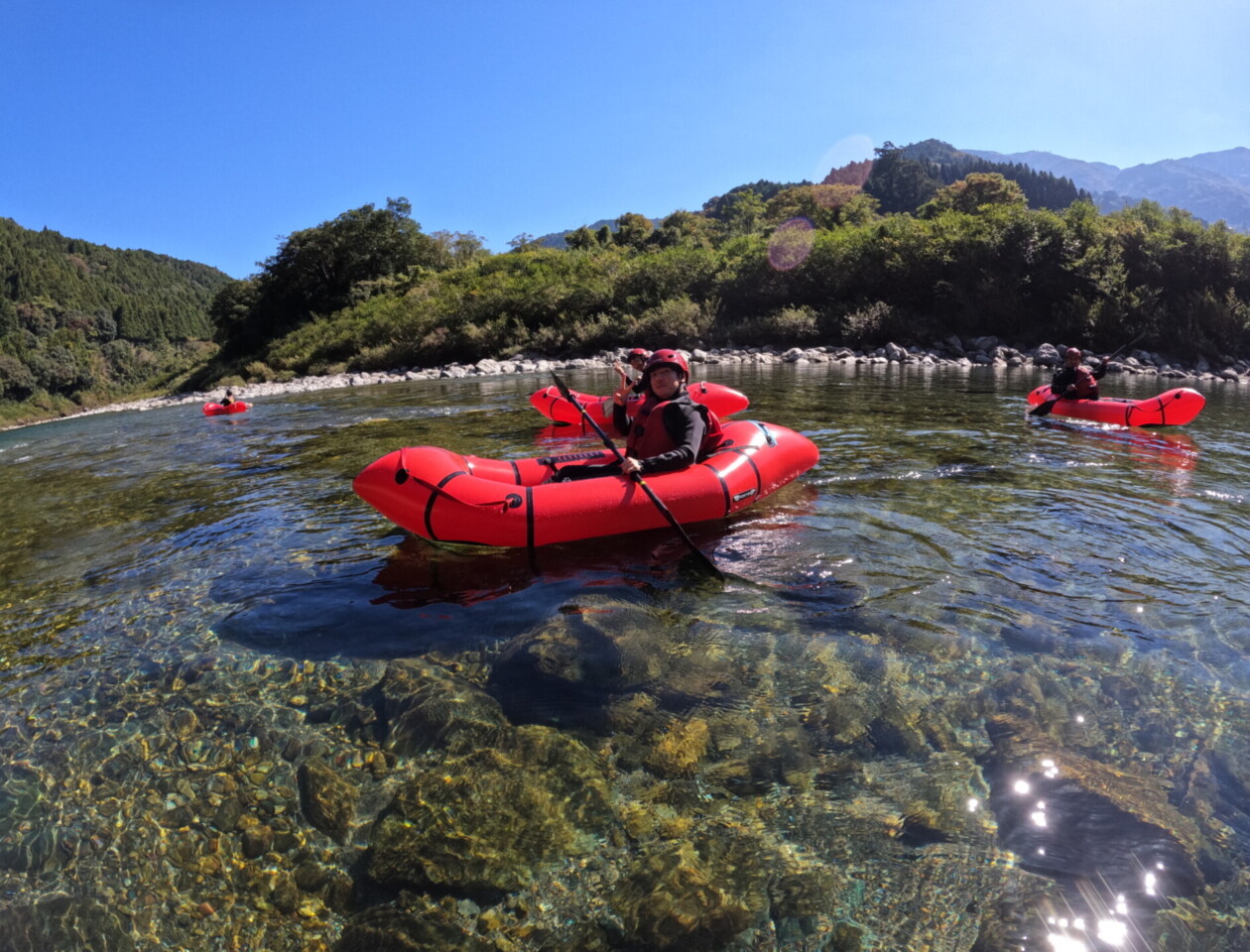 高知 吉野川 アクティビティ SUP パックラフト ツーリング