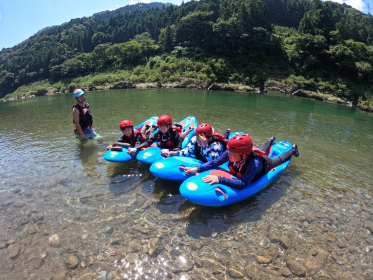 高知 吉野川 アクティビティ SUP パックラフト ベリヤック　ミニツーリング