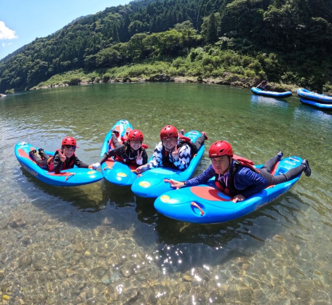 高知 吉野川 アクティビティ SUP パックラフト ミニツーリング　ベリヤック