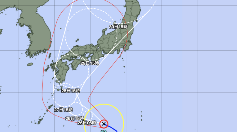 台風さんさん進路