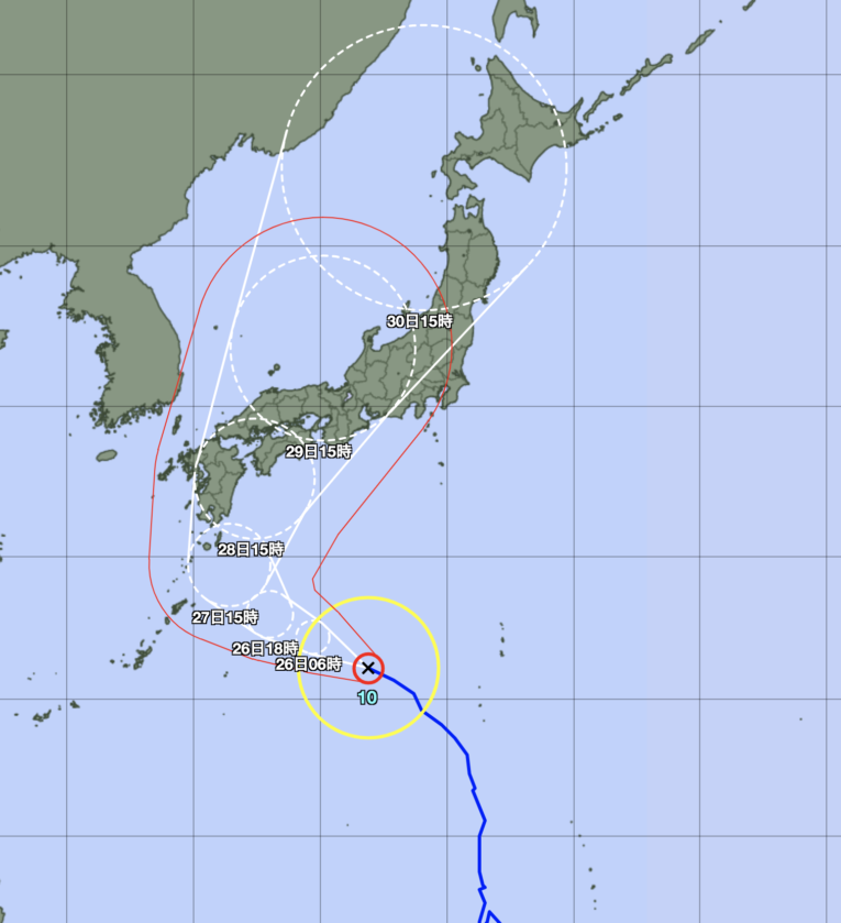台風さんさん進路