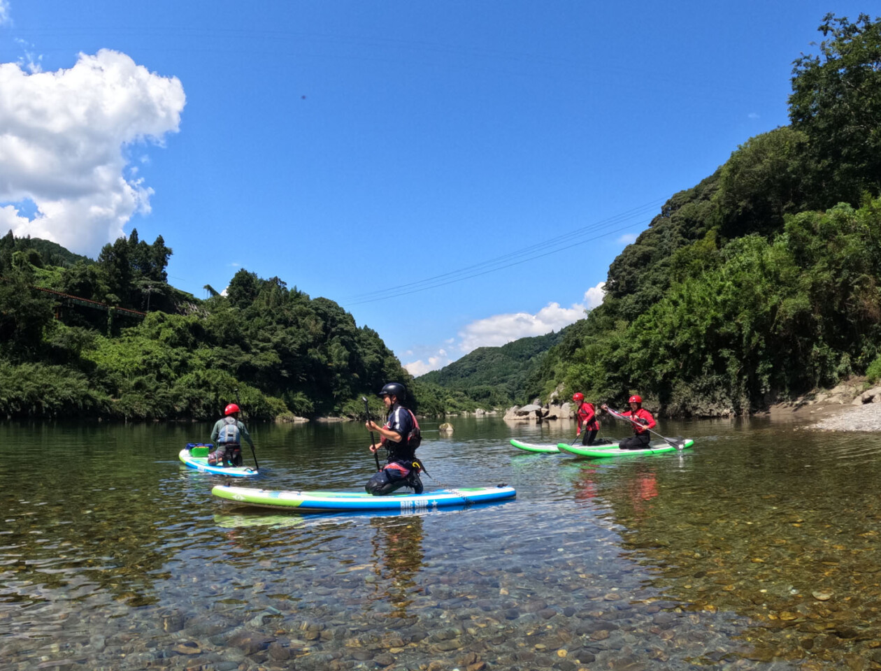 高知 吉野川 アクティビティ SUP パックラフト ミニツーリング