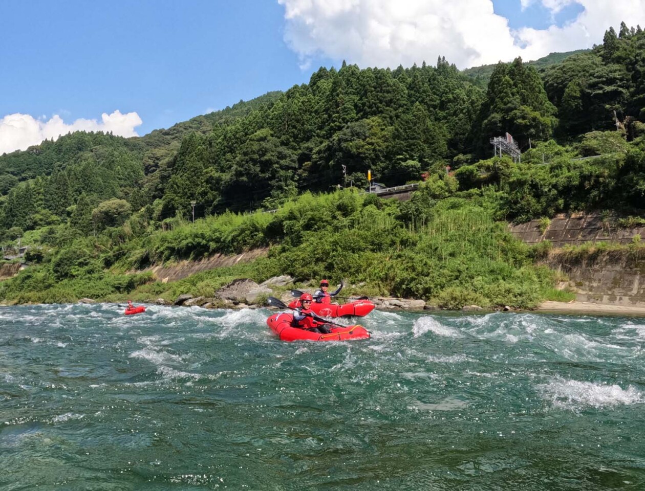 高知 吉野川 アクティビティ SUP パックラフト ツーリング　ダウンリバー