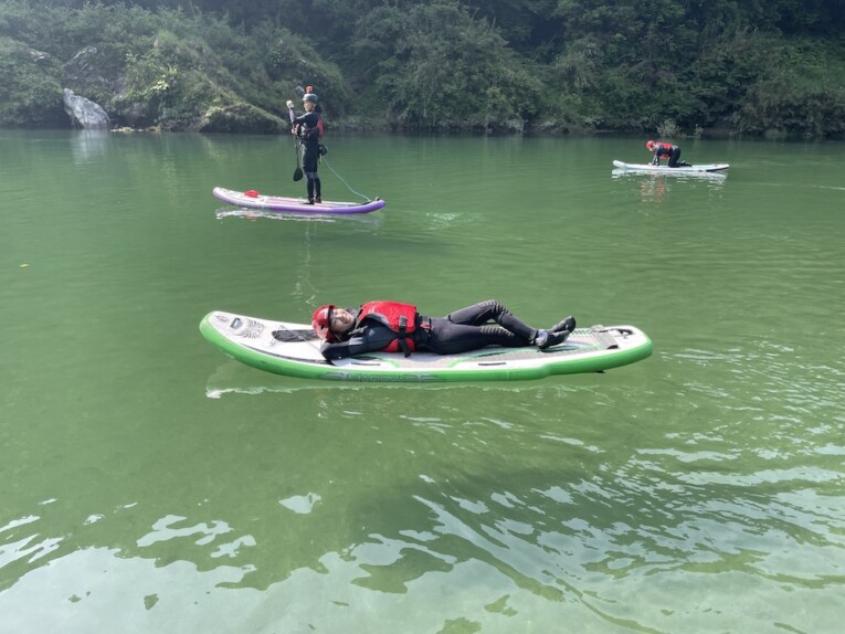 高知 sup　寝てもOK 吉野川