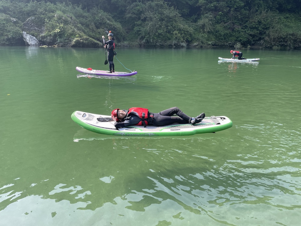 高知 sup　寝てもOK 吉野川