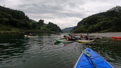 高知 SUP(サップ)|シャワークライミング 仁淀川と吉野川で開催 ガルバンゾ