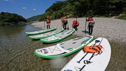 高知 SUP(サップ)|シャワークライミング 仁淀川と吉野川で開催 ガルバンゾ