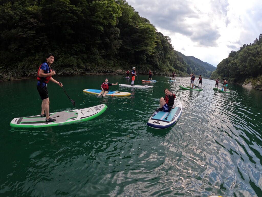 高知 SUP(サップ)|シャワークライミング 仁淀川と吉野川で開催 ガルバンゾ