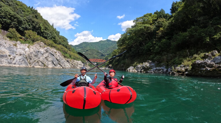 【高知 パックラフト】 カヤック 初めて 川下り 大歩危 祖谷温泉 大豊インター 吉野川