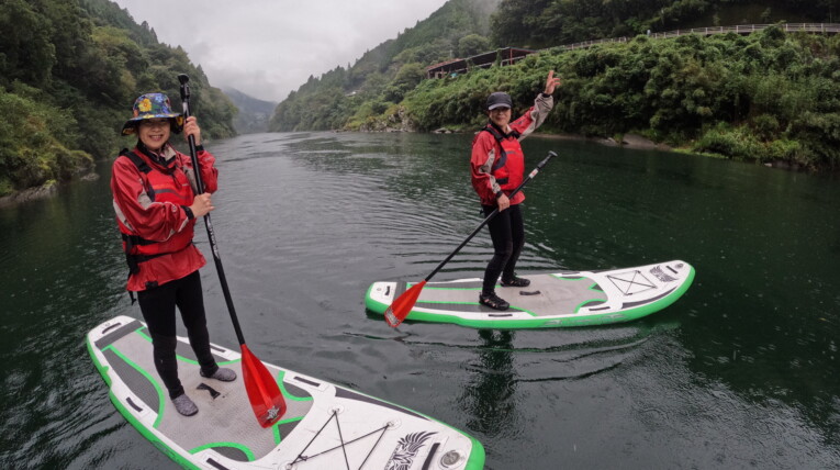 高知 吉野川 アクティビティ ラフティング　SUP レスキュー講習