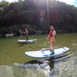 高知 吉野川 アクティビティ SUP パックラフト　ラフティング　シャワークライミング
